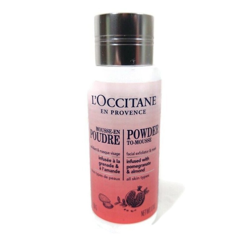 L'Occitane Powder-To-Mousse Facial Exfoliator & Mask 50g / 1.7oz NEW